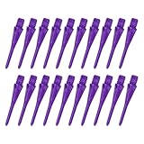 YOKIVE 30 Pcs Plastic Dart Tips, Game 2BA Thread Soft Darts Tips Replacements Plastic Tips Soft Tips| Indoor Outdoor Play (Purple)