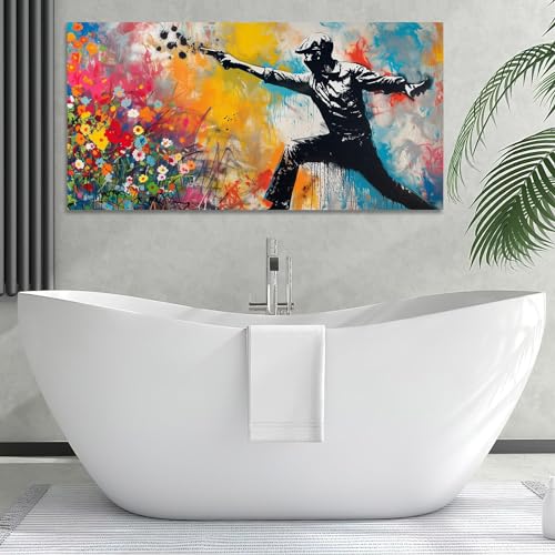 Toile d'art mural Banksy pour transformer un mur blanc triste - 4