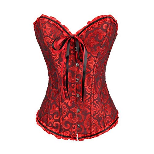 Corset floral brocart vintage pour vos soirées lingerie romantiques