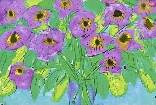 Peinture Walasse Ting Fleur de vase pour insuffler poésie et couleur à votre intérieur