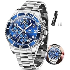 2926 Silver Stainless Steel/Blue Dial