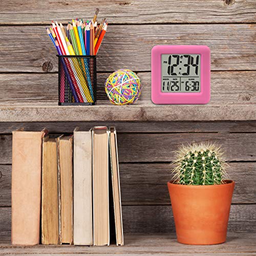 Equity By La Crosse 70902 Pink Soft Cube Lcd Alarm Clock #TOP7