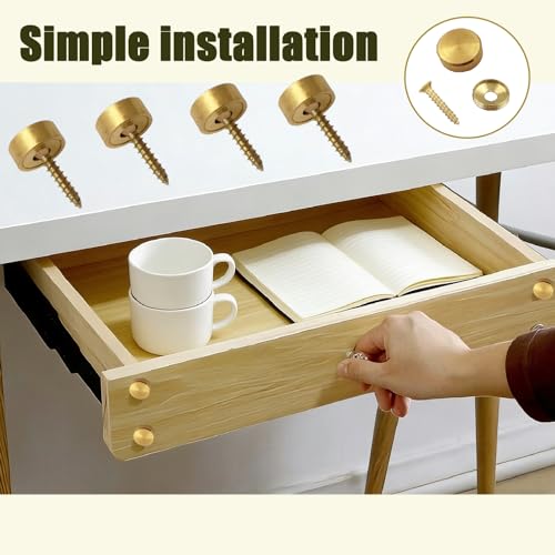 Pack de 16 Tornillos Decorativos de Latón M4 x 12mm miniatura 5
