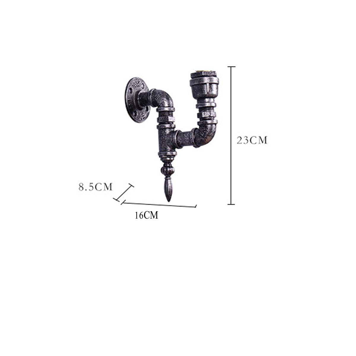 WXKAGF Fajka wodna Steam Punk Kinkiet Rustykalna metalowa lampa wisząca Oprawa oświetleniowa Lampa wodna Oświetlenie Vintage Industrial Retro Nostalgia Industrial Cafe Bar Kinkiet świetlny bez żarówki
