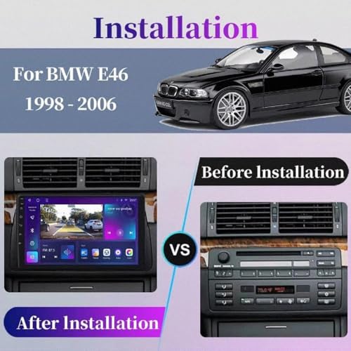 Radio coche 2 DIN para BMW E46 con manos libres Bluetooth para evitar multas 2