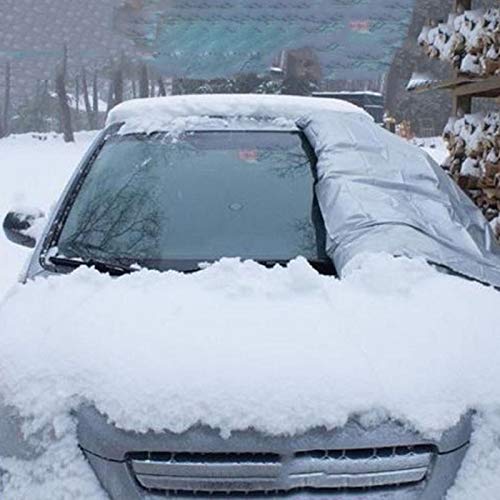 Goldenlight Couverture Pare-Brise Voiture Hiver Bâche Pare Brise Protection Universelle pour Voiture Anti Givre, Neige, Glace, Soleil Anti UV, 192 x 70 cm