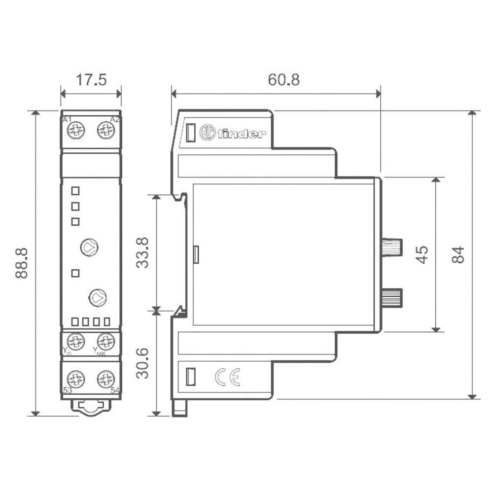FINDER Serie 19 analoges Wertmodul (0-10), 24 V