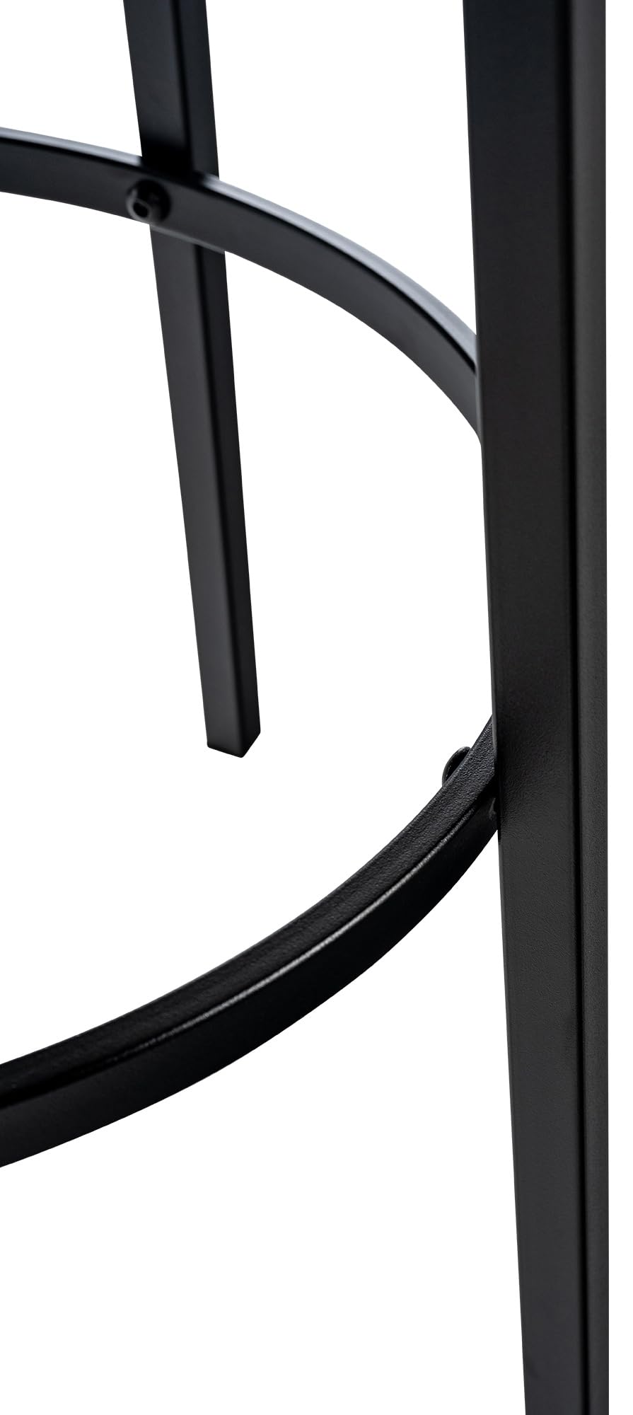 CLP Tabouret de Bar rembourré sans Dossier Kamari, Chaise de Bar avec revêtement en Similicuir ou en Velours, avec Structure métallique | Couleur Blanc Matériel Similicuir