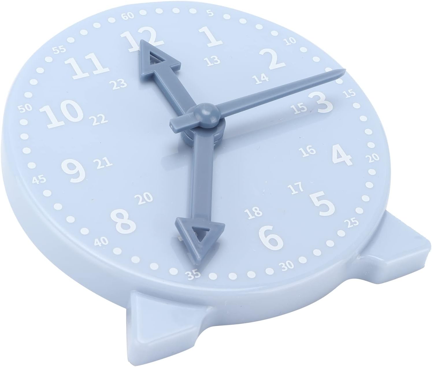 Semme Blue Clock Model Learning Time Teaching Aid with 3 Clock Hands for Primary School Mathematics Education