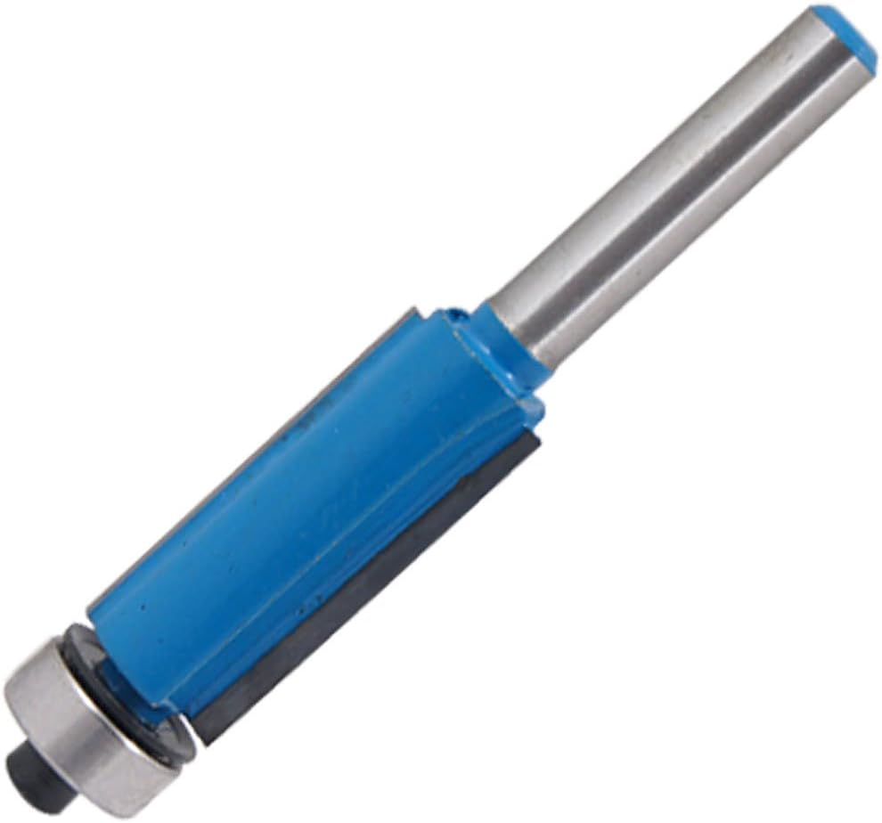 uxcell Long Cutting Edges Bearing Straight Router Bit 1/4" x 1/2