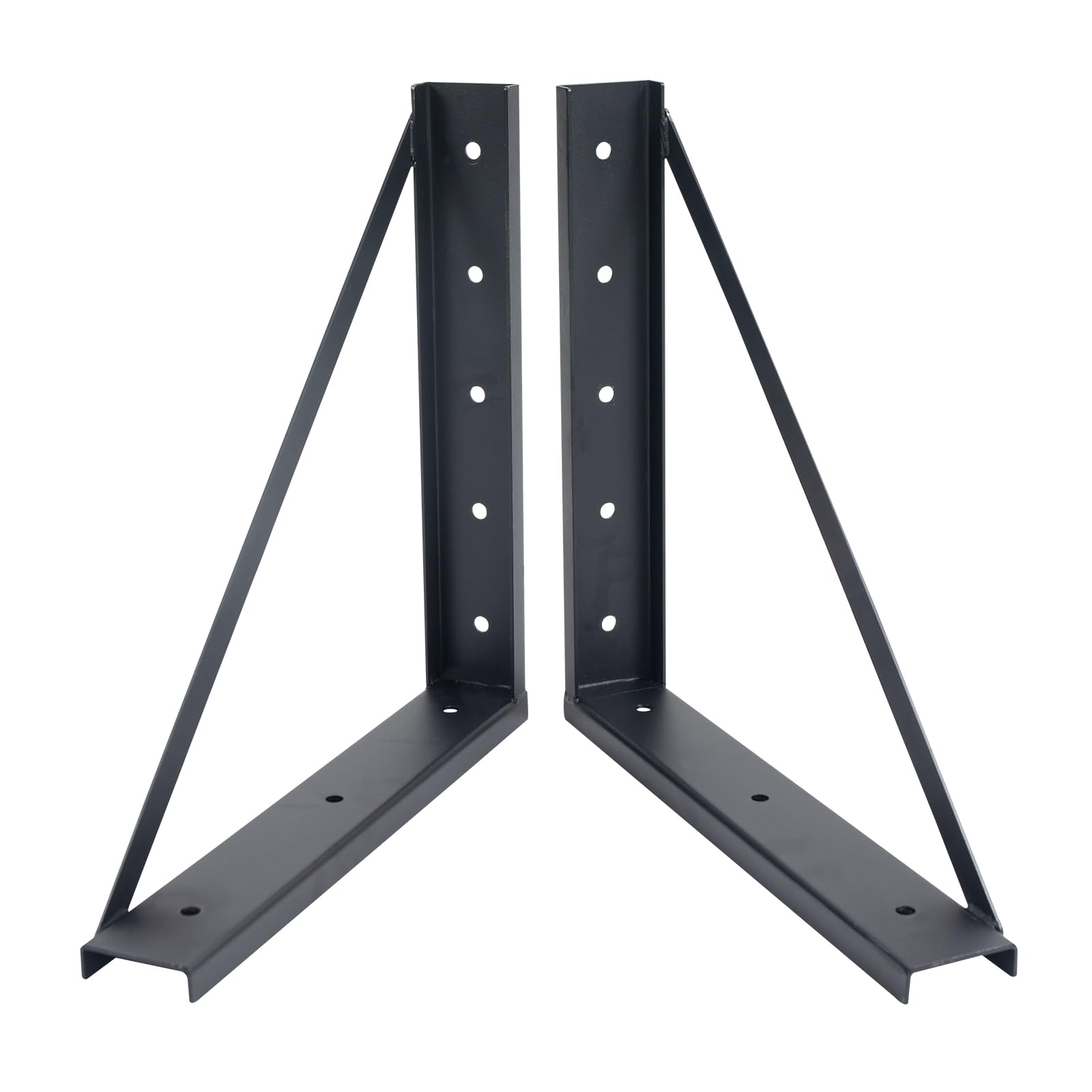 Underbody Steel Mounting Brackets,18 x 18 Inch Truck Tool Box Mounting Kit, with Screws Spacers and Sleeves - 2 PCS