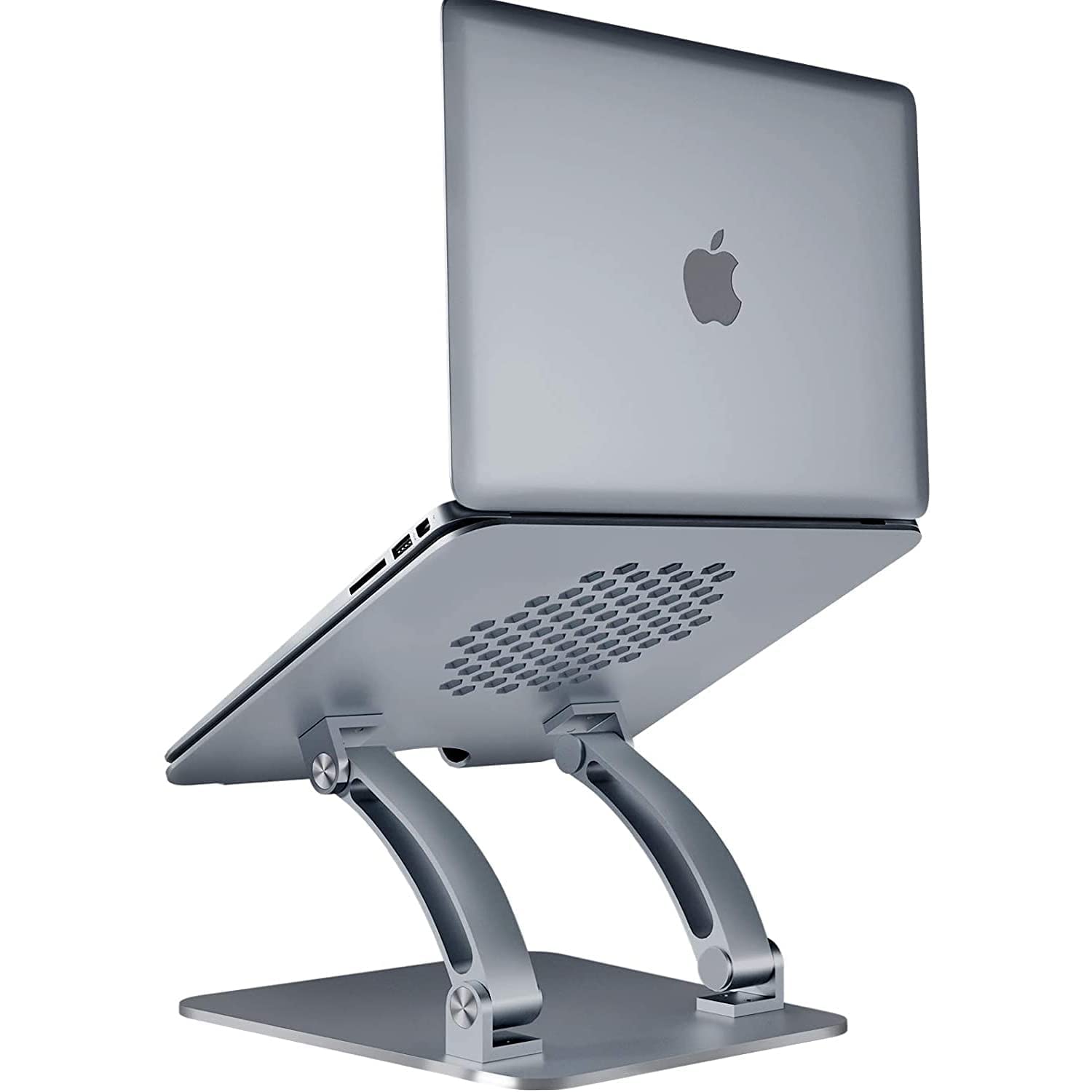 iEDS Tabletop Laptop Stand Adjustable Ergonomic Aluminum Laptop Stands Compatible for HP, Tablets Xiaomi Dell MacBook HP Lenovo (Grey - Bigger) (B09NV1HQK7) Amazon Price History, Amazon Price Tracker