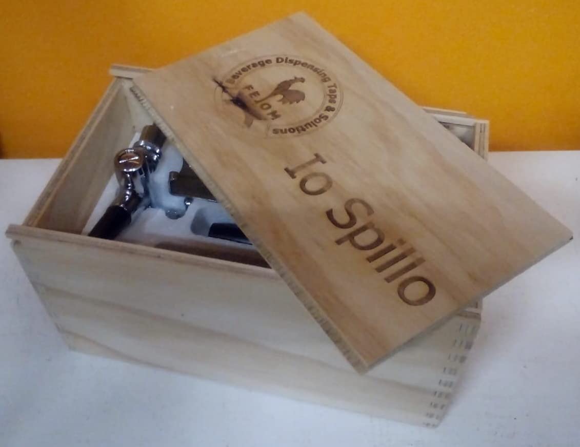 Zapfanlage "Io-Spillo" mit Manometer und Kompensator-Zapfhahn für handelsübliche 5 Liter Partyfässer, Kohlensäure-Zapfanlage für Hobbybrauer, Home Brewers
