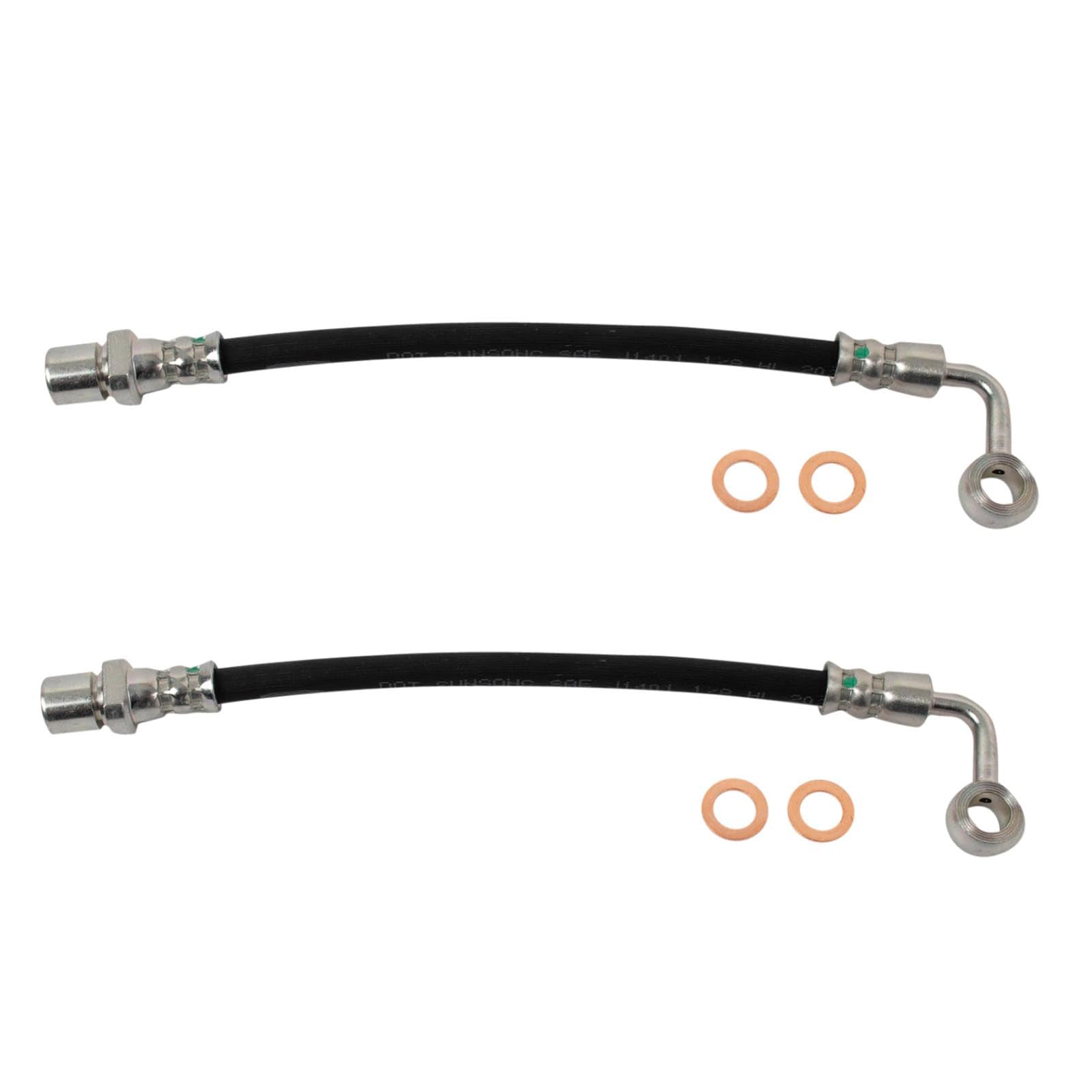 TRQ Rear Brake Hose Set