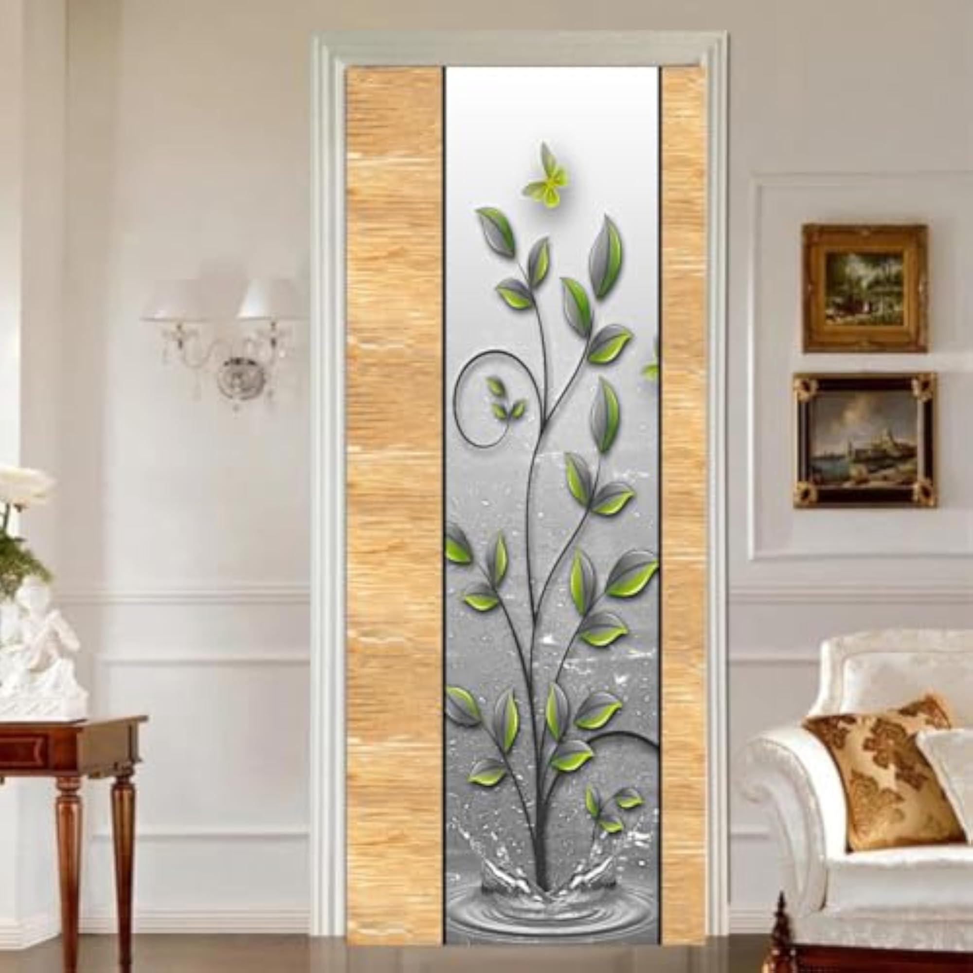 Self Adhesive Waterproof & Dustproof PVC Door Wallpaper