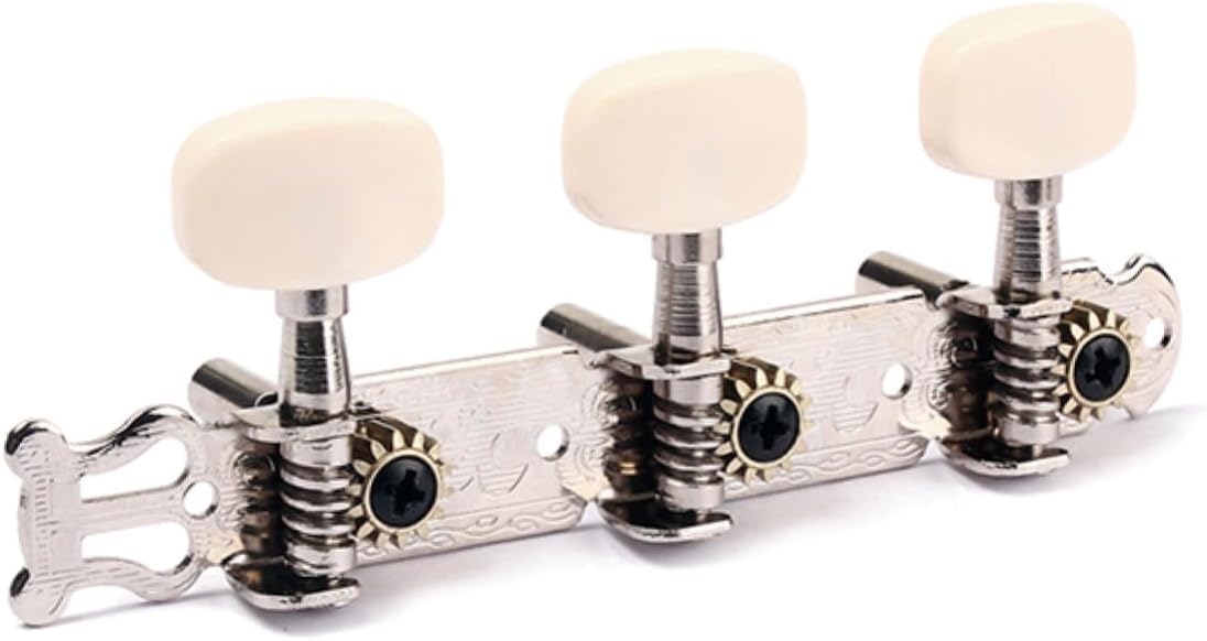 ERINGOGO 2pcs Milky Classical Guitar Tuner Semiclosed Acoustic Guitar Classical