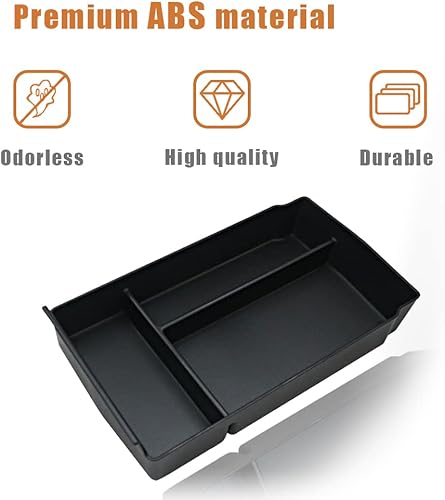 Miniatura 5 de TripleAliners Para CR-V 2024 2023 Organizador de consola central, caja de almacenamiento de cuero ABS con moldura compatible con Honda 2023-2024 CRV