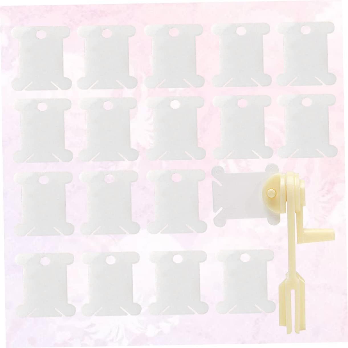 DOITOOL 1pc Portable Manual Yarn Winder with Winding Plates Fast Winding Machine for Cross Stitch Craft Projects Easy to Store Durable Design