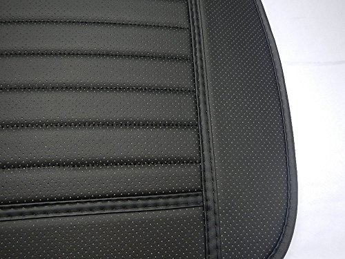 Edealyn Pu Leather Auto Seat Protector Car Seat Covers Set Universal Fit Most Cars Covers,1 Piece (Black-C) #TOP7