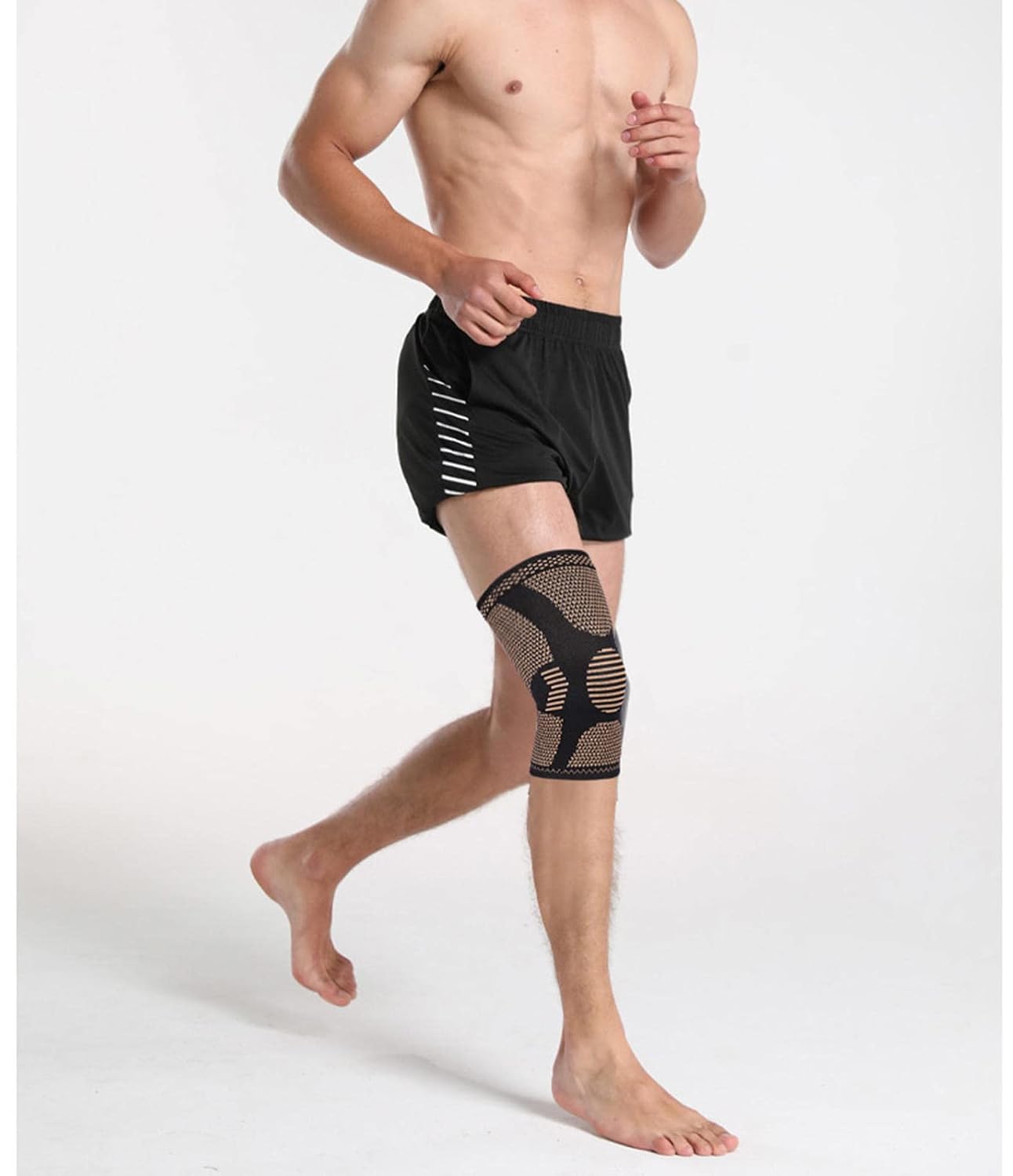 Stretchy Dance Knee Pads,Kneepad Professional Sports Knit Knee Pads Men And Women Training Running Warm Knee Pads Fitness Protective Gear Knee Pads,A-XL