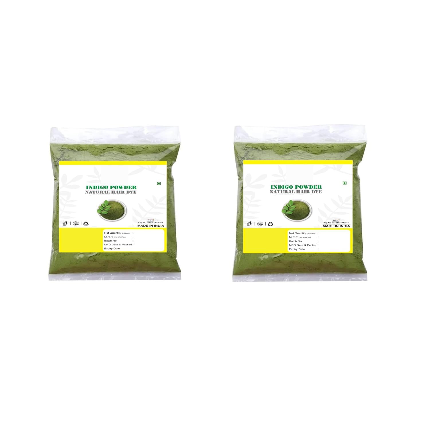 DS 7.05Ounce / 200Grm Indigo Leaf Powder - (100Gm Each),Pack of 2