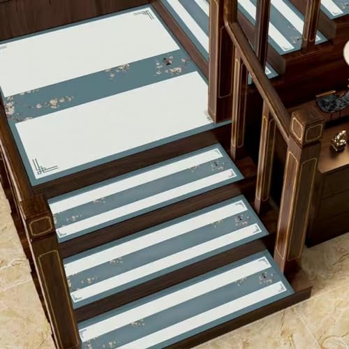 Alfombras para escaleras de estilo chino retro para un hogar seguro y acogedor 8