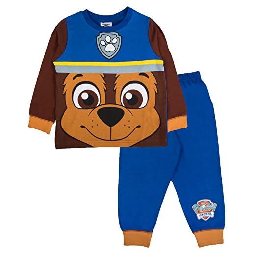 Nickelodeon Barn pojkar flickor Paw Patrol, pyjamas, storlek UK 1–5 år, Chase nyhet, 92 cm