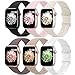 AMSKY 6 Piezas Correas de Silicona Compatible con Correa Apple Watch 40mm 44mm 42mm 46mm 45mm 41mm 38mm 49mm para Mujer Hombre, Sport Compatible con iWatch Series 11 10 9 8 7 6 5 4, SE 3 2 1