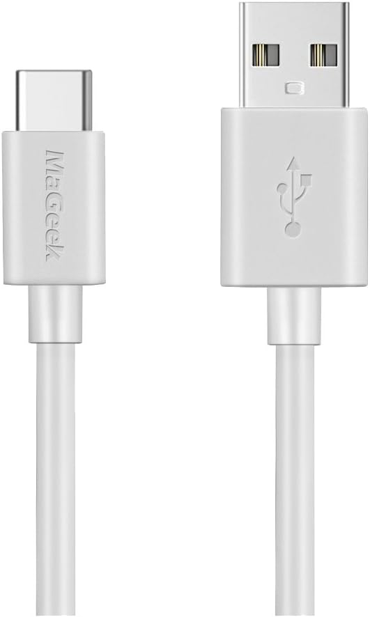 MaGeek USB C Charger Cable 3m, Super Long (3.0 Meter) USB-C Data Cable for Samsung Galaxy S24,S23,S22,S21,S20,A90,A80,A70,A54,A53, Note 20, Xiaomi, Redmi, Honor, Google, and More (White)