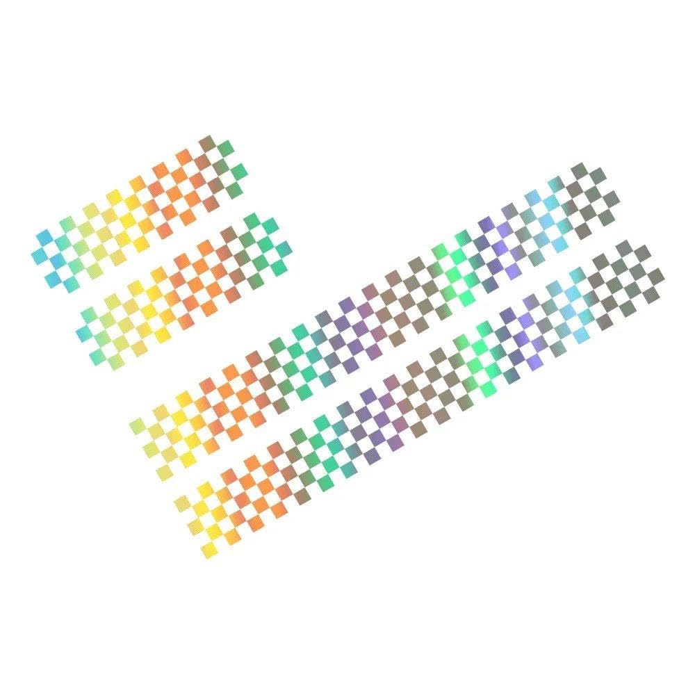 Auto Accessory Car Hood Bonnet Sticker Graphics Racing Sport Decor Decal for Mini Cooper(Colorful Laser)