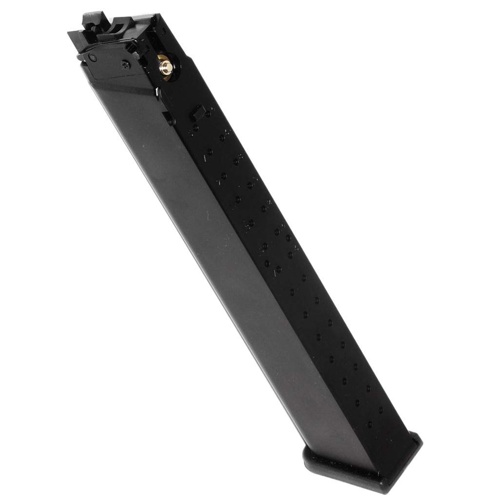 Airsoft Supplémentaire Parties WE (WE-Tech) 2pcs 50rd Gas Magazine Straight Mag Chargeur à gaz Chargeur Droit pour WE PCC Type 888 888C RARS R5C M4 M16 Series GBB Fusil Black Noir