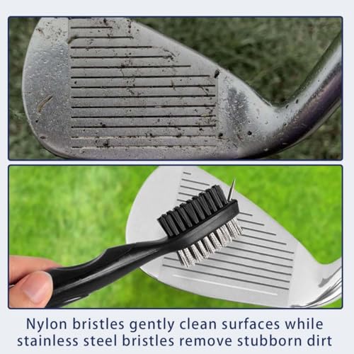 Brosse 2-en-1 pour clubs de golf