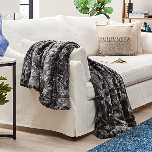 Chanasya Faux Fur and Sherpa Minky Throw Blanket #TOP1