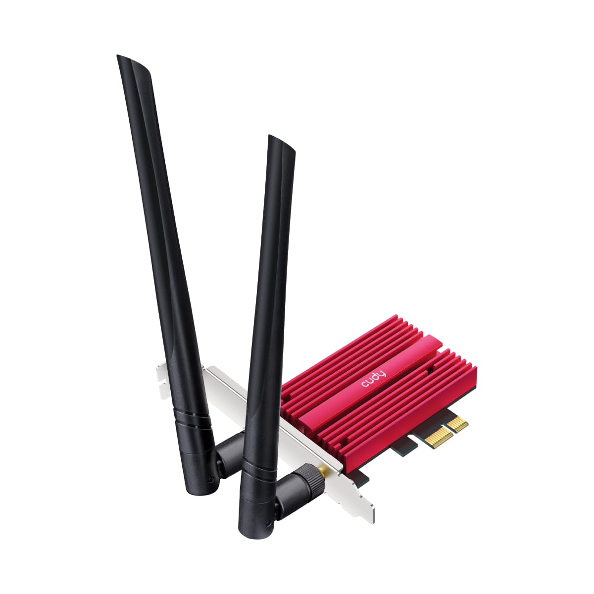 Cudy Tarjeta WiFi 7 BE9300 PCIe WiFi para PC, Adaptador Inalámbrico de Tres Bandas de 6 GHz, Chipset Intel BE200, Bluetooth 5.4, WPA3, No Aplicable a Plataformas AMD