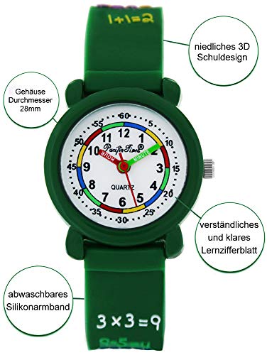 Pacific-Time-Armbanduhr-Kinder-Junge-Maedchen-Lernuhr-ABC-Lernen-Kinderuhr-analog-Quarz-Uhr