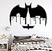 xingzhi Enfants Chambre Pépinière Décoration Coloré La Ville De Batman Autocollant Mural Vinyle Art Amovible Affiche Murale 42X57Cm