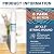 Membrane Solutions 10 Micron 2.5" OD x 20" Length String Wound Sediment Polypropylene Replacement Water Filter Cartridge - 6 Pack