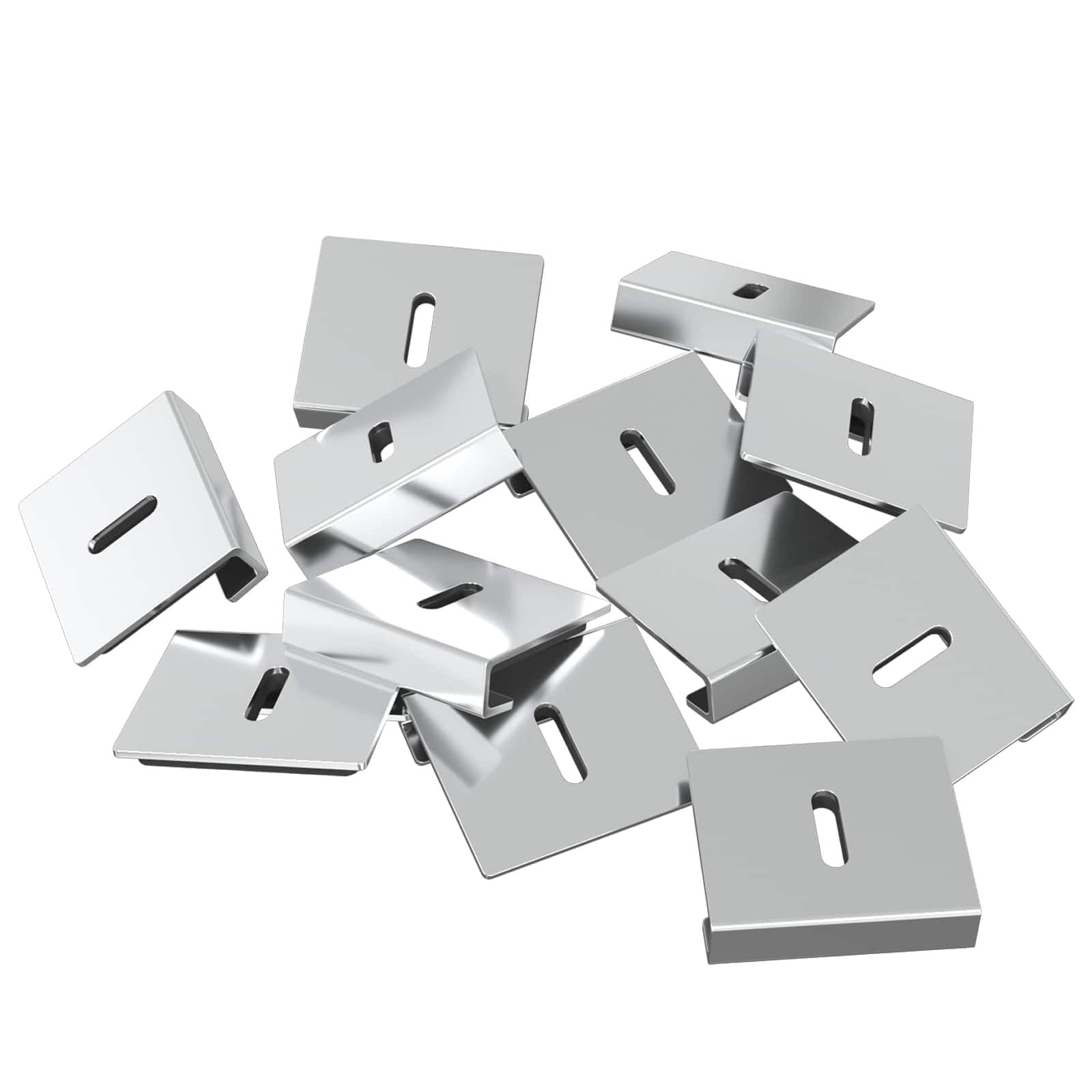 Supporto per Specchio 340 PCS Nichel 35 x 30 x 8,3 mm Acciaio,Articoli di ferramenta,Accessori ferramenta,Staffe e Supporti di Rinforzo,18.3 kg -865024
