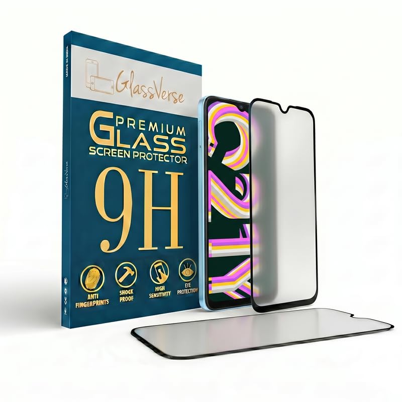 Image of GlassVerse D+ Matte Tempered Glass With 18H Hardness For Realme C21Y (PACK OF 1) with Free Installation Kit Full screen Coverage Free Replacement If Received Damaged - 6.5 inch