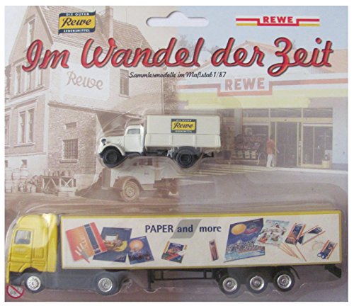 Rewe Nr. - Im Wandel der Zeit - MB Actros Sattelzug & Oldtimer