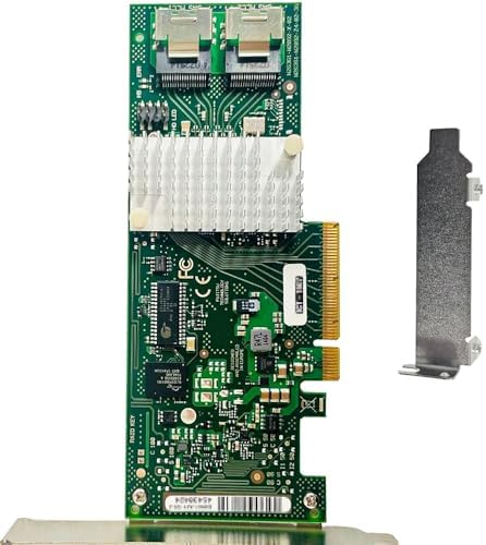 SAS HBA Card PCIe SATA Expansion Card Compatible with LSI 9211-8i IT Mode, SAS Expander Support, 8-Port 6Gbps, PCIe 2.0 x8, 2X SFF-8087 Internal, JBOD passthrough ZFS TrueNAS unRAID NAS Home lab
