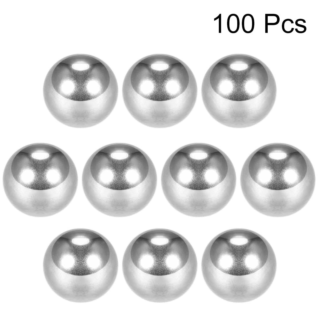 PATIKIL 3/16" Precision Sfere, 100pz Cuscinetto Sfere Cromo Acciaio G25