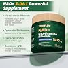 NAD Supplement, NAD+ Nicotinamide Riboside Resveratrol 1000mg, Liposomal NAD Supplement for Women & Men, NAD Plus with CoQ10 for Cellular Energy & Healthy Aging, 120 Caps - 60 Day Supply