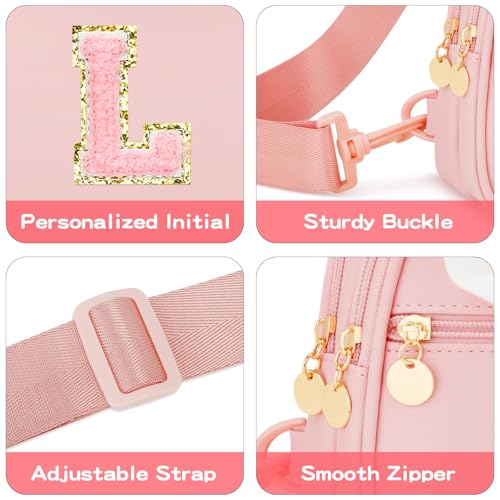 Image of Initial Sling Bag Crossbody Purse for Kids Girls Age 3-8