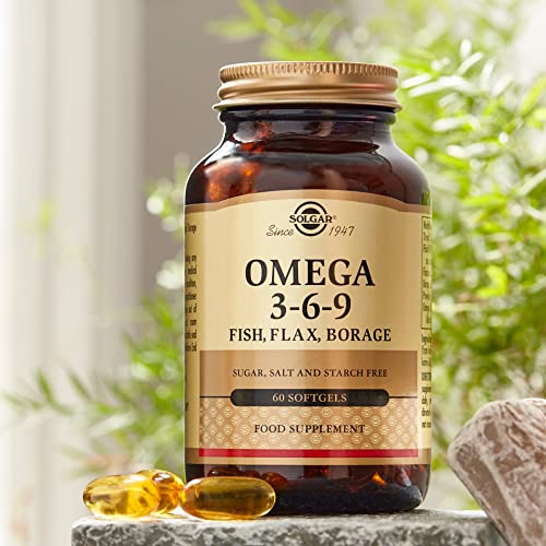 Solgar 1300 Mg Omega 3-6-9 - 60 Softgels - Support For Heart, Joint & Skin Health - Non-Gmo, Gluten Free - 20 Servings #TOP3