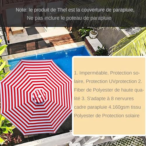 Housse de remplacement pour parapluie déchiré voile de rechange - 2