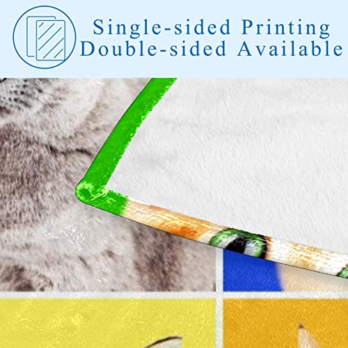Couverture chat contre le froid, plaid chaud pour lit enfant