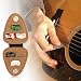 Guitar Picks Holder Case with 6 Guitar Picks PU Leather Mini Size Guitar Plectrums Case Bag Gift for Guitar Players