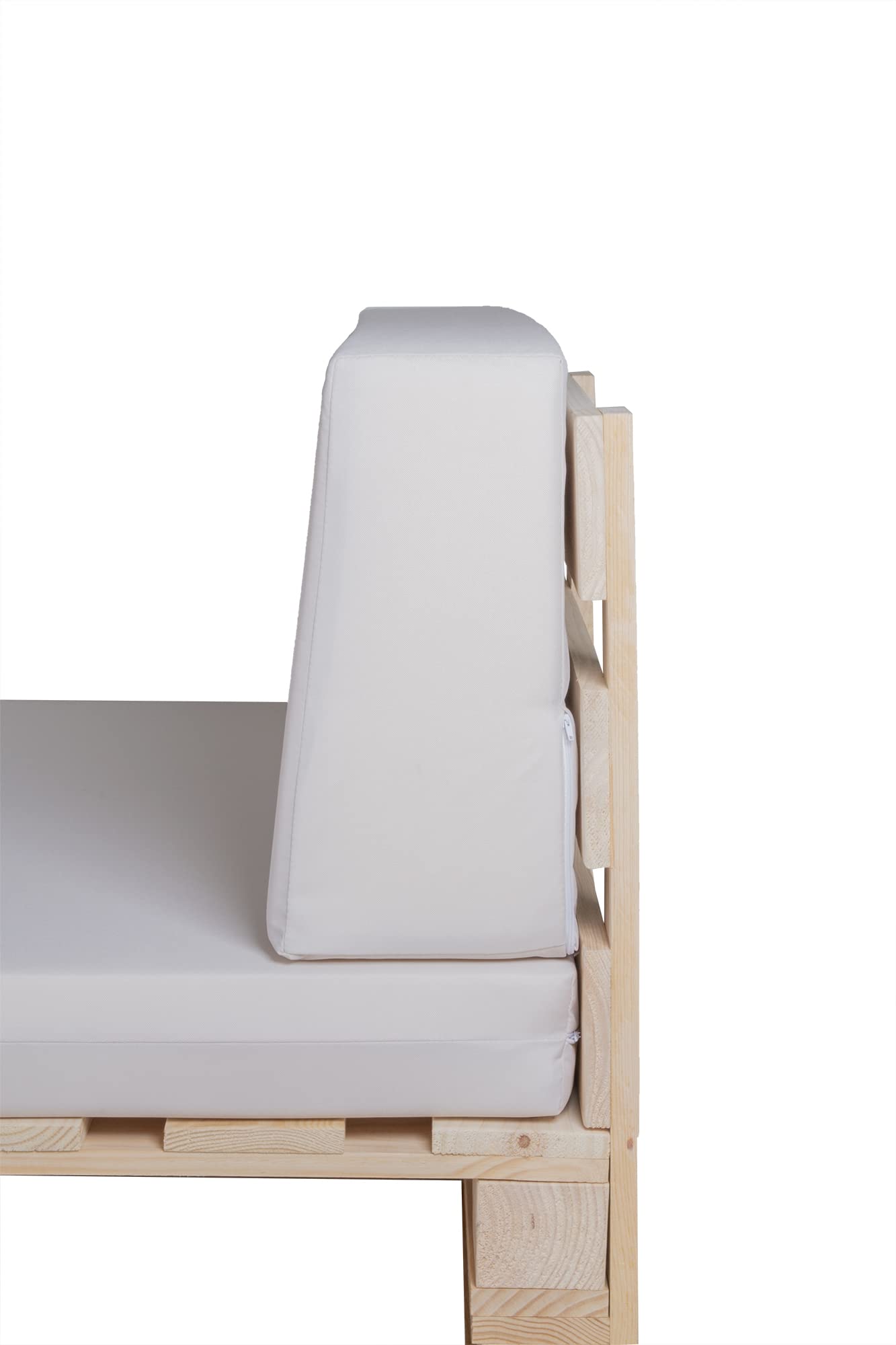 Conjunto Completo de Sofa de palets + Conjunto de Cojines (Impermeable, Beige, 120x60cm)
