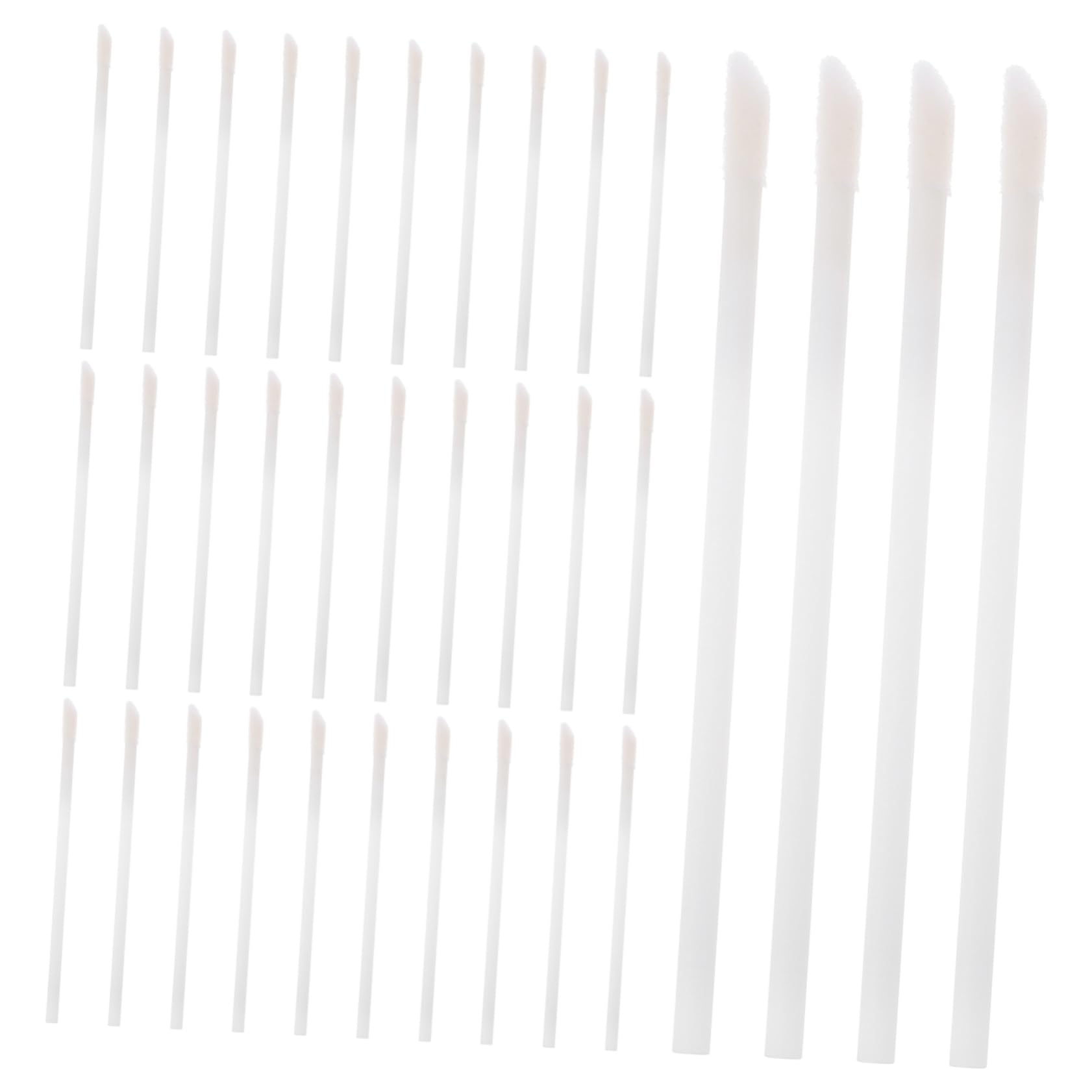 PartyKindom 50 Pack Disposable Lip Makeup Brush Round Head Lip Brushes Safe Pp Material Wands for Travel Home